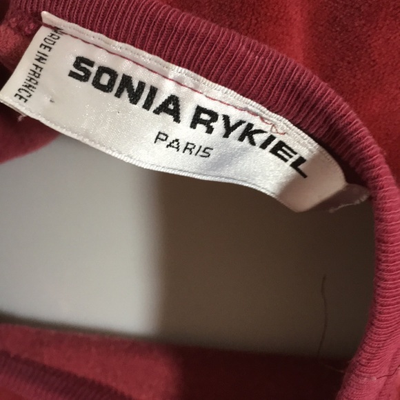 Sonia Rykiel Red velour sweatshirt vintage large - Picture 5 of 5